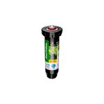Aspersor para jardín pop up rotor FC 17-24 pies 4 pulgadas 360 grados Rain Bird, vista frontal con etiqueta informativa