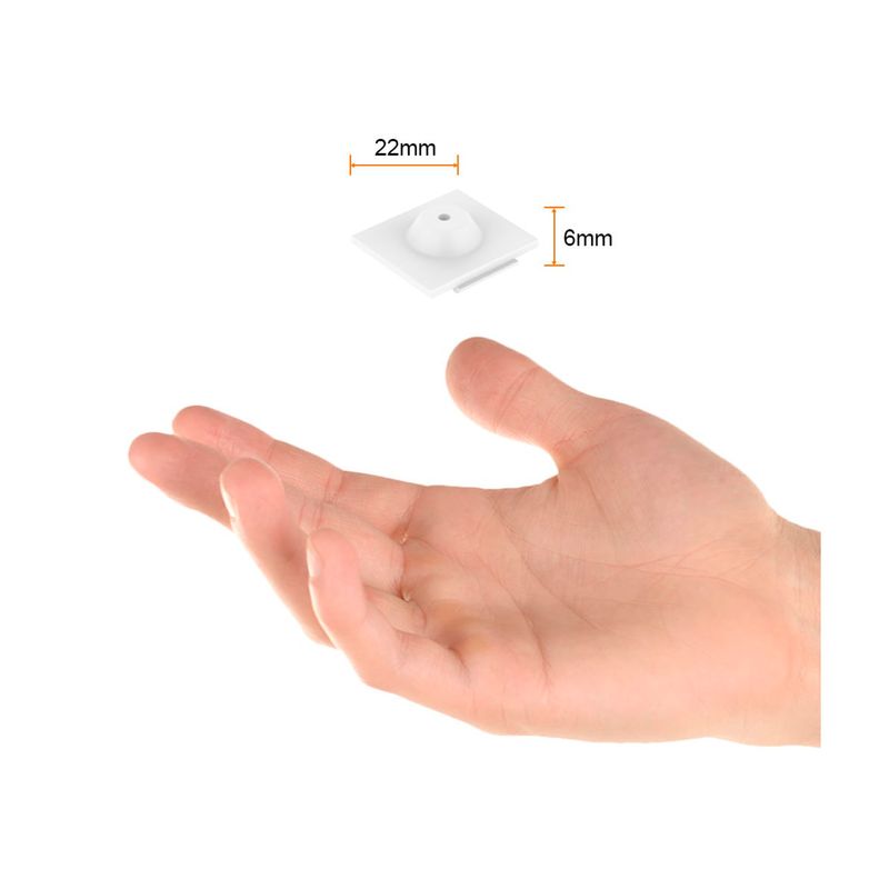 Accesorios para suspender 1 m para lineales LED ultra slim blanco Tecnolite, detalle de medida de 22 mm y 6 mm