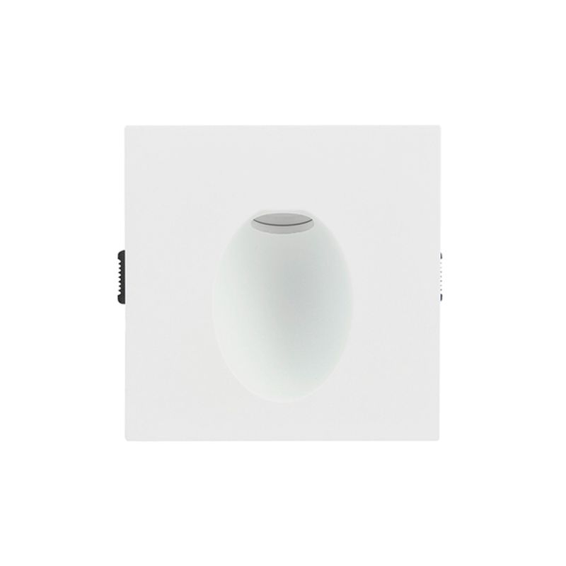 Luminaria de pared luz de cortesía Cynara 3000K 125lm blanco Tecnolite, vista frontal cuadrada y minimalista