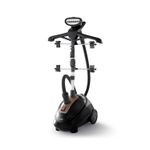Vaporizador de pedestal vertical 1.5 L Oster, equipo completo en color negro con perchero y ruedas