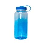 Botella plástica 1000 ml surtido Sinsa, color azul translúcido con tapa y asa integradas en el mismo tono