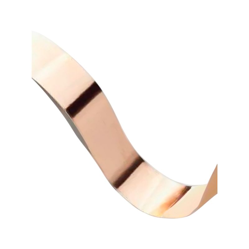 Cinta de cobre 27 x 2 mm para bajante de pararrayo Siemens, tira metálica flexible de color cobre brillante
