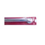 Barra seguridad baño acero inoxidable ACE de 91.5 cm, vista lateral del producto dentro de su empaque plástico rojo