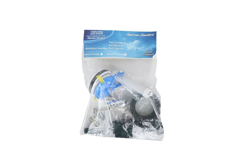 Kit de reparación Olympus doble descarga botón redondo AS American Standard, piezas plásticas azules en bolsa transparente