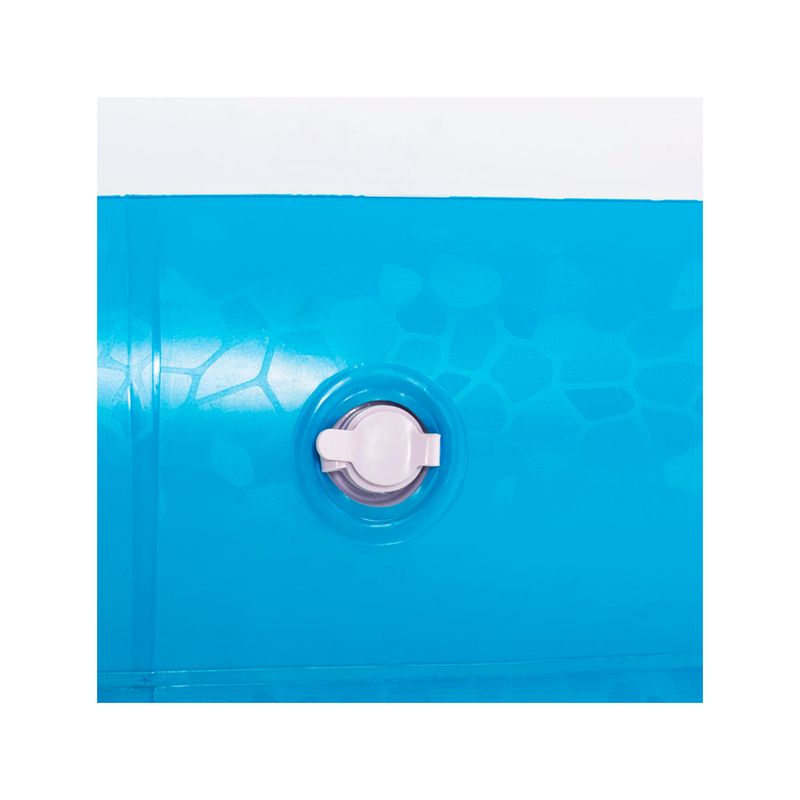 Piscina inflable rectangular Family Pool 3.05 x 1.83 x 0.46 m azul Bestway, detalle del tapón de drenaje blanco