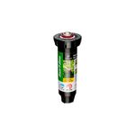Aspersor para jardín pop up rotor ADJ 17-24 pies 4 pulgadas 45-270 grados Rain Bird, vista frontal del cuerpo negro