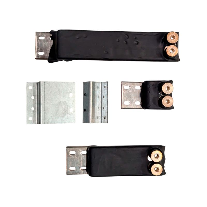 Conector PRL4 para 1 breaker ND/3P 1200 A max Eaton, kit de cinco piezas metálicas con recubrimiento negro y terminales cobre