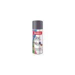 Spray Modelo de 11 onzas oro brillante intermedia, envase cilíndrico con tapa gris y etiquetas ilustradas