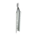 Espiga punta de poste 18 pulgadas con rosca de 1 pulgada Artmark, vista frontal del cuerpo metálico galvanizado con