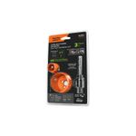 Kit de instalación para cerraduras Truper de 3 piezas, en empaque blister con brocas naranjas y mandril negro