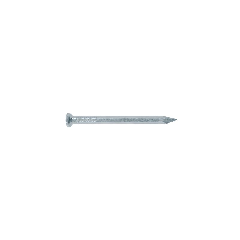 Clavo para concreto 2 pulgadas galvanizado bolsa 1 kg 215 und Fiero, vista lateral de una sola pieza sobre fondo blanco