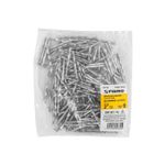 Clavo para concreto 2 pulgadas galvanizado bolsa 1 kg 215 und Fiero, empaque plástico transparente con etiqueta frontal