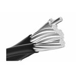 Cable de aluminio multiplex ACSR para acometida secundaria 4x3/0 AWG 180 amp Viakon, detalle de conductores trenzados