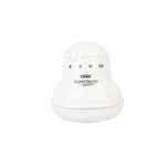 Super ducha 4 temperaturas sin manguera 127V 5400W blanca Fame, vista frontal detallando el dial de temperatura