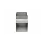 Accesorio para aeroducto, codo 8" x 8" a 90° Eaton, vista frontal del conducto metálico cuadrado
