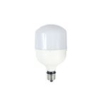 Bombillo LED T140 E27 50 W 6500 K con convertidor de rosca a E40 Ecomax, vista frontal centrada del foco