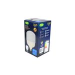 Bombillo LED T140 E27 50 W 6500 K con convertidor de rosca a E40 Ecomax, en su caja con ilustración del producto