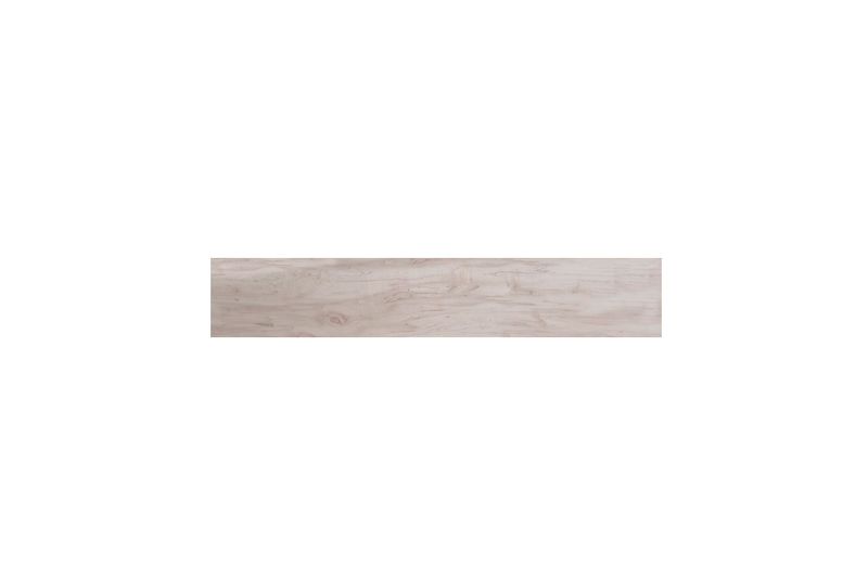 Piso vinílico SPC 18 x 1.22 x 3 mm madera haya SP-008 Sinsa, tabla individual vista frontal con veta de madera clara