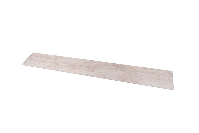 Piso vinílico SPC 18 x 1.22 x 3 mm madera haya SP-008 Sinsa, vista lateral perspectiva de la tabla completa