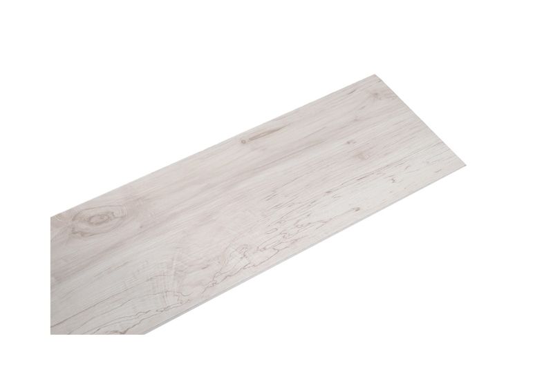 Piso vinílico SPC 18 x 1.22 x 3 mm madera haya SP-008 Sinsa, tabla individual vista desde arriba en ángulo diagonal
