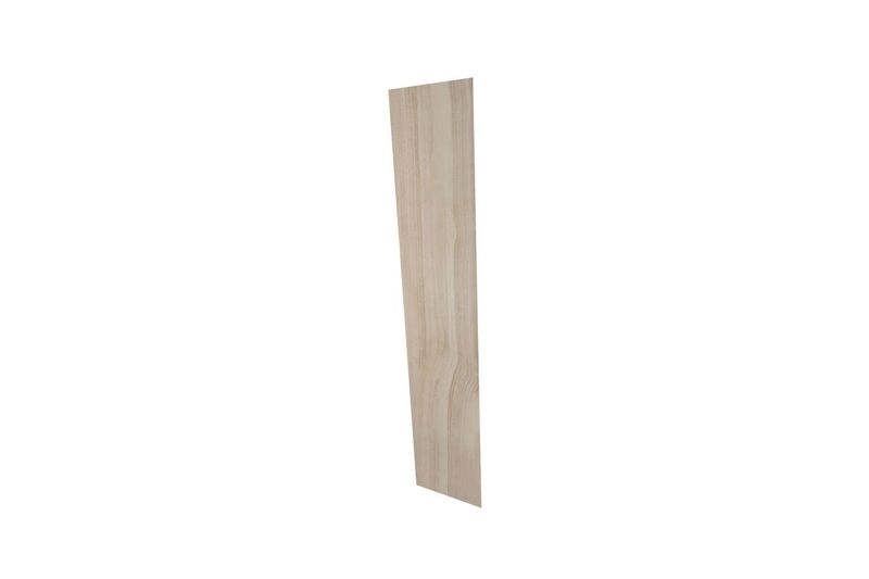 Porcelanato 23 x 120 Bengala camel inout mate madera Stn Cerámica, vista lateral del tablero con veta de madera