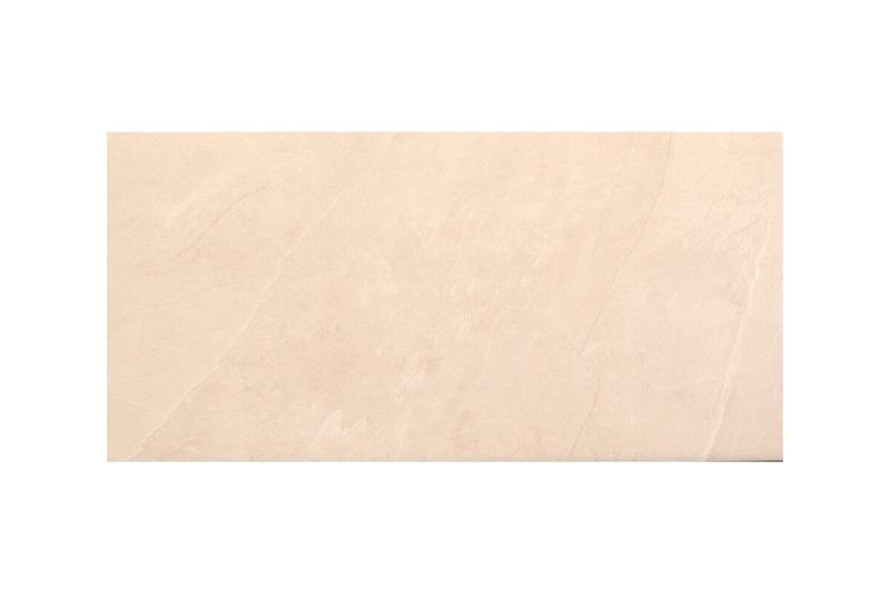 Porcelanato 60x120 Aura Canvas Piedra Rect MT Halcón Cerámicas, vista frontal de la pieza en tono beige con vetas naturales