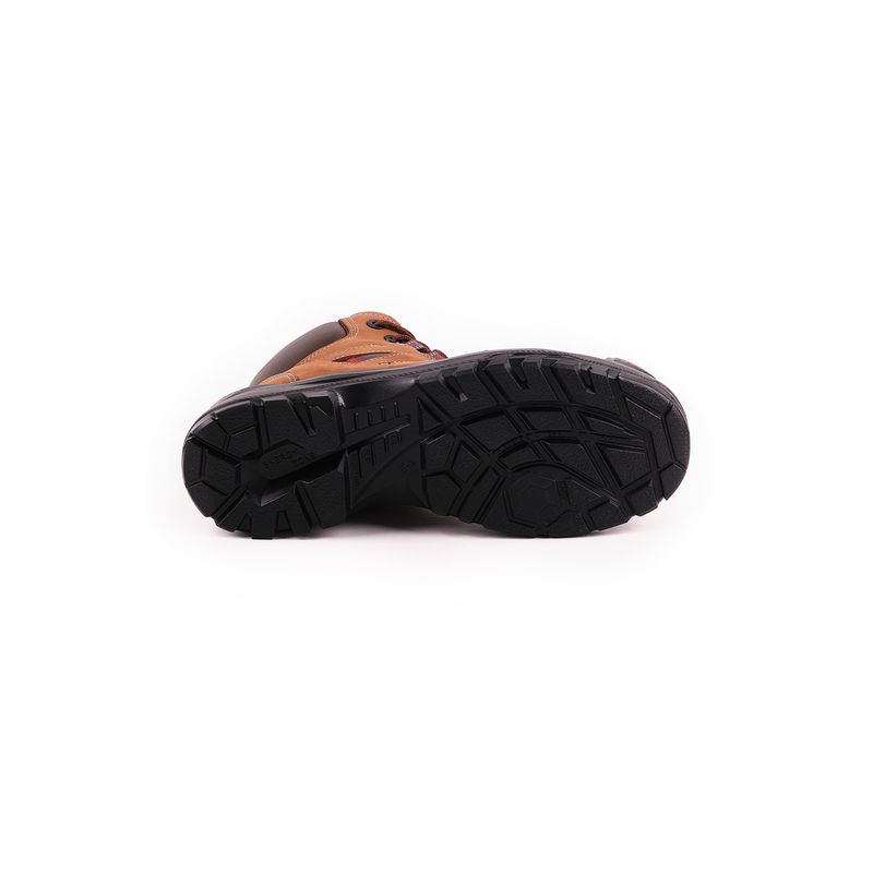 Bota seguridad dieléctrica café Rhino mod 66215 #41, vista de la suela antideslizante en color negro