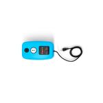 Bomba presurizadora inteligente 1/4 HP 4 en 1 Rotoplas, vista superior del equipo azul con cable de alimentación negro