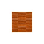 Baldosa 45x45 Cumaru geométrico madera miel mate San Lorenzo, vista frontal plana del diseño de tablones de madera