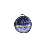 Cable pasa corriente para auto 500 amp amarillo y negro Goodyear, guardado en estuche circular con empaque transparente