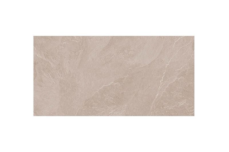 Porcelanato 60 x 120 Aura Sand Piedra Rect MT Halcón Cerámicas, vista frontal de la pieza con textura de piedra mate