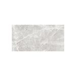 Porcelanato 60x120 At.Stone Pearl Mármol Pamesa, vista frontal de la pieza con vetas blancas y grises claras