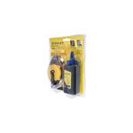 Tiza, líneas y nivel Stanley, set completo en empaque blíster transparente con carrete amarillo y frasco de tiza negro