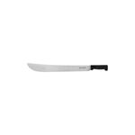 Machete cacha inyectada negro 20 pulgadas Truper, vista lateral completa con hoja metálica y mango negro