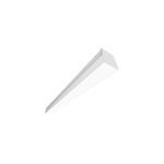 Luminaria lineal LED 48 pulgadas 2x18 W Sylvania, vista en perspectiva del equipo blanco encendido