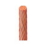 Cable THHN desnudo carrete 2/0 General Cable, vista frontal del conductor de cobre trenzado sin aislamiento