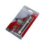 Pasador tipo barril con aldaba 6 pulgadas Ace acero inoxidable, en su empaque plástico con tornillos incluidos