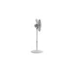 Abanico de pedestal 16 pulgadas 3 velocidades mod. S16201 blanco Lasko, vista lateral del equipo completo