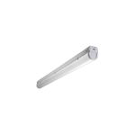 Luminaria lineal LED 4 pies, 3900 lm 28 W 120-277 V, 3000 K Sinsa, vista diagonal del equipo en color blanco