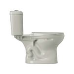 Sanitario Milán simple descarga 2 piezas push blanco Franz Viegener, vista lateral del cuerpo y tanque