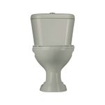 Sanitario Milán simple descarga 2 piezas push blanco Franz Viegener, vista frontal completa del inodoro