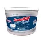 Absorbente de humedad con aroma lavanda y vainilla 2 lb DampRid, vista frontal del envase plástico blanco con etiqueta