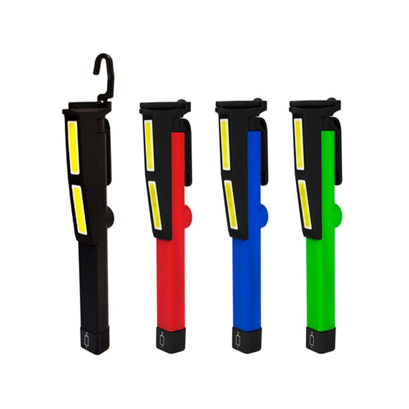 Barra de luz LED a batería surtido Diamond Visions, cuatro unidades en colores negro, rojo, azul y verde