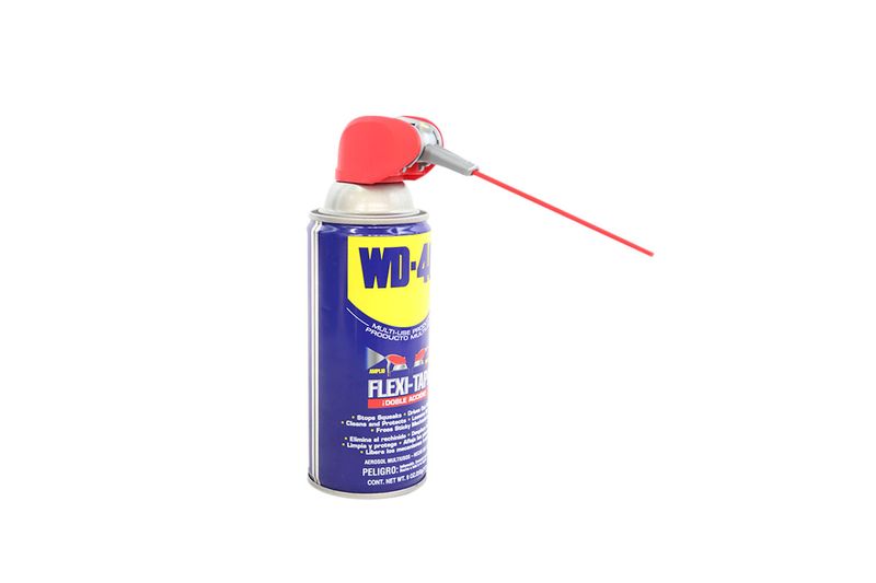 Lubricante Flexi-Tapa 9 onzas WD-40, envase cilíndrico con boquilla flexible extendida de color rojo