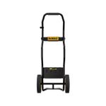 Carro de carga para martillo demoledor D25981 DeWALT, vista frontal del chasis negro con ruedas y mango