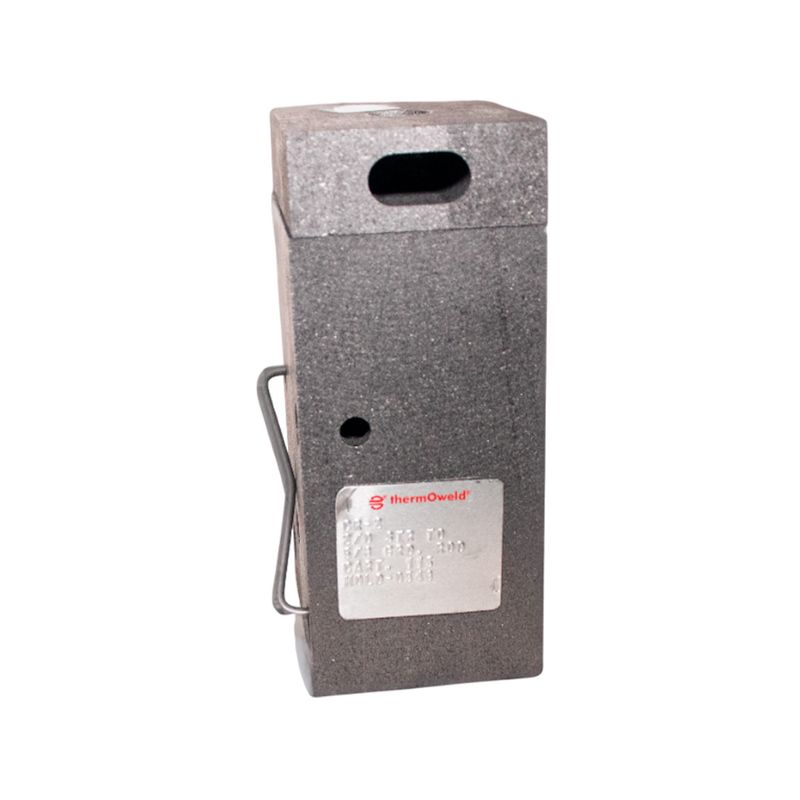 Molde de grafito GC 5/8-2/0A (M-548) Artmark, bloque gris con clip metálico lateral y etiqueta informativa frontal