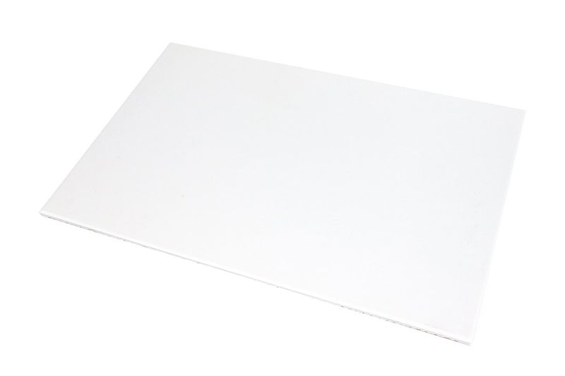 Azulejo Nevada blanco 25 x 40 mate interior Porcelanite, vista en perspectiva desde arriba sobre fondo blanco