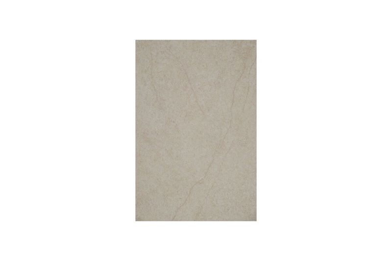 Azulejo Marsella 20 x 30 blanco Porcelanite, vista frontal de la pieza con vetas naturales y acabado mate