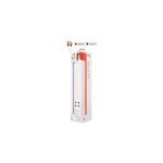 Regleta smart 4 puertos + 4 USB blanca Nexxt, en su empaque rectangular blanco con detalles en naranja