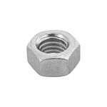Tuerca hexagonal 7/16 pulgadas 11 mm 60 piezas Fiero, vista en perspectiva del cuerpo metálico y rosca interna